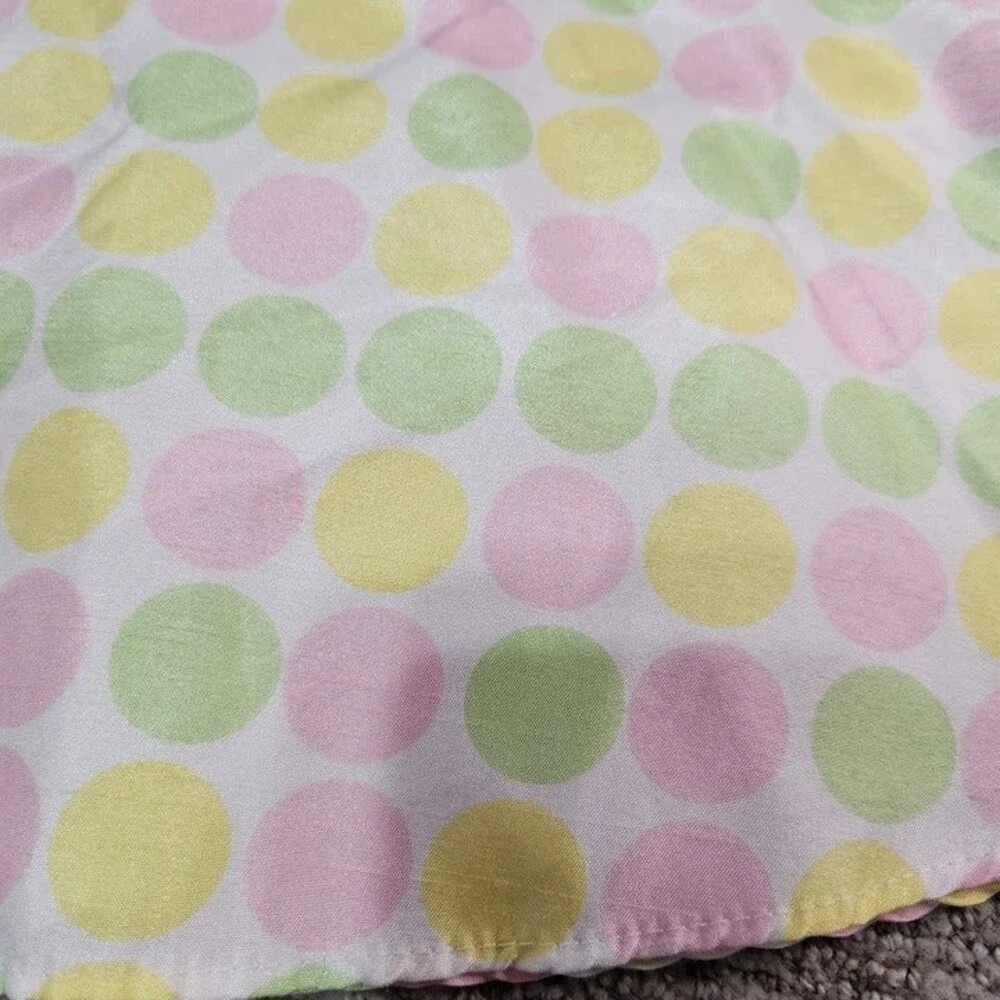 Youngland girl's special occasion pastel polk-a-dot tank dress size 5